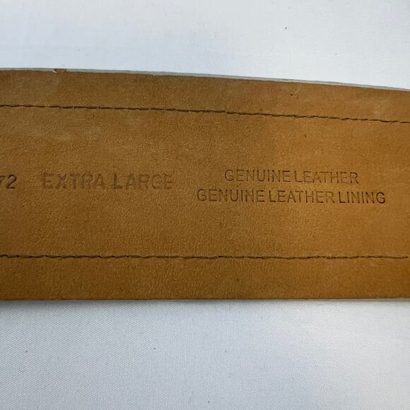 Vintage Anne Klein Leather Suede Classic Belt Sage Green XL Embroider Boho Wide main image 5